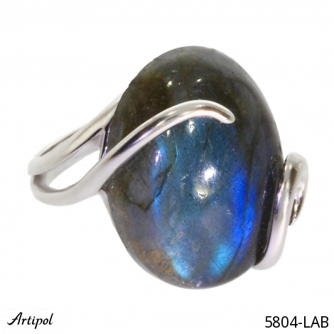 Ring 5804-LAB with real Labradorite