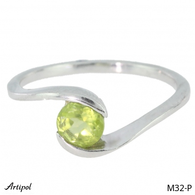 Ring M32-P with real Peridot