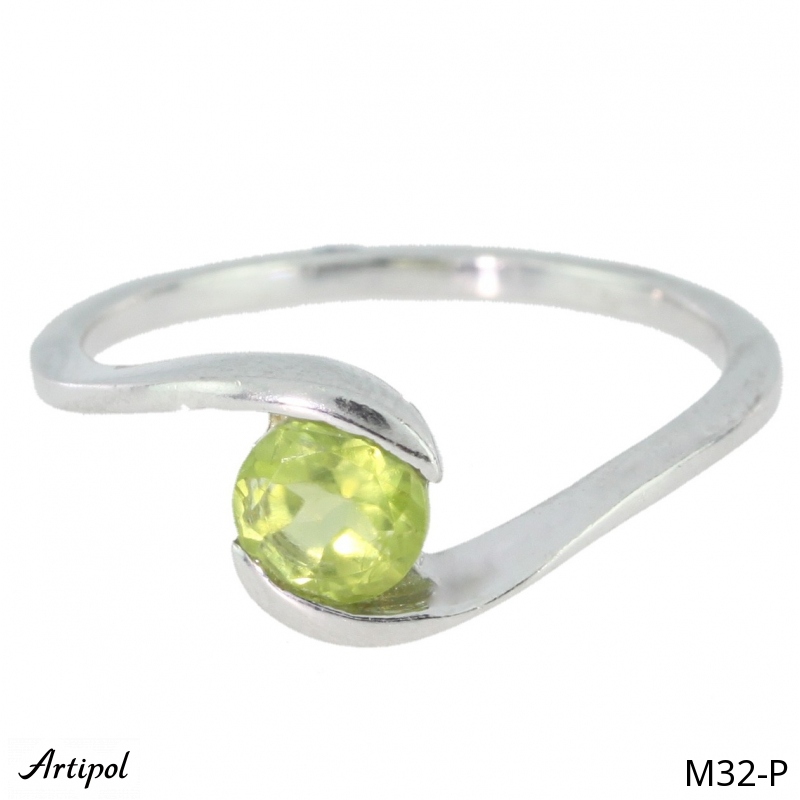 Ring M32-P mit echter Peridot