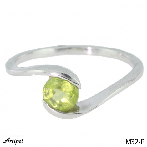 Ring M32-P with real Peridot