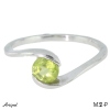 Ring M32-P with real Peridot
