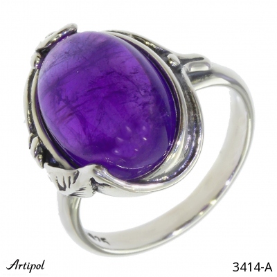 Ring 3414-A with real Amethyst