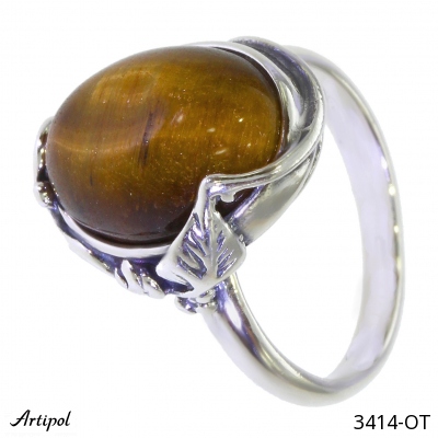 Ring 3414-OT with real Tiger's eye