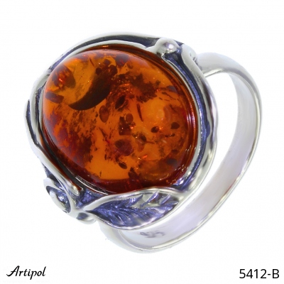 Ring 5412-B with real Amber
