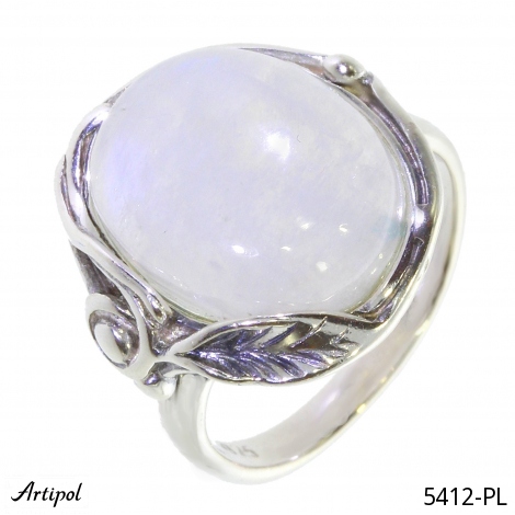 Ring 5412-PL with real Rainbow Moonstone