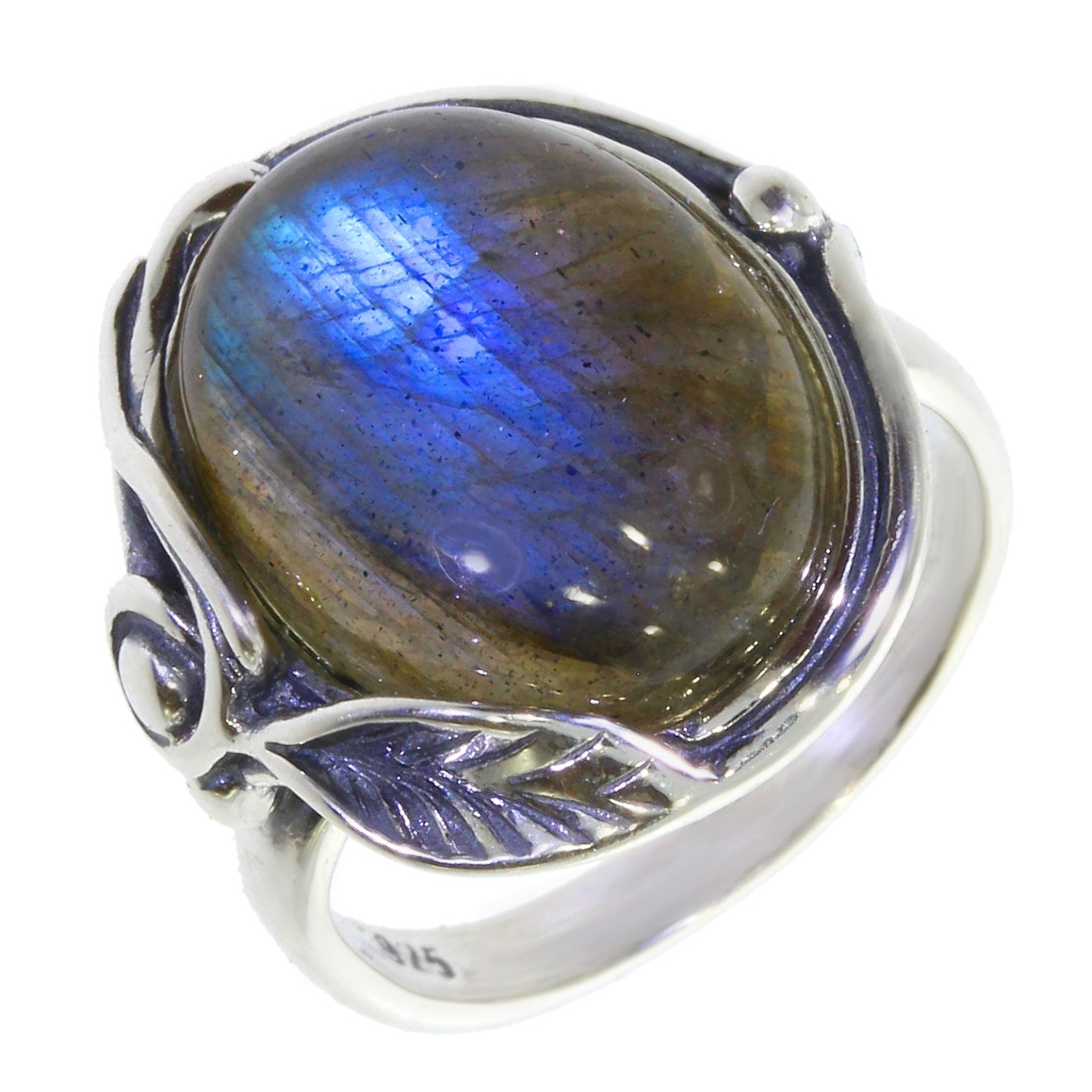 Bague 5412-LAB en Labradorite véritable Bijoux en Argent pour Femme