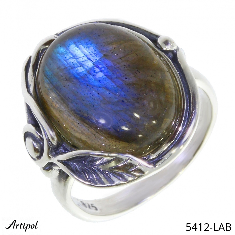 Bague 5412-LAB en Labradorite véritable