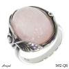 Bague 5412-QR en Quartz rose véritable