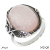 Ring 5412-QR with real Rose quartz
