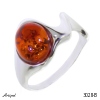 Ring 3028-B with real Amber