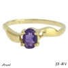 Bague J01-AFV en Améthyste véritable