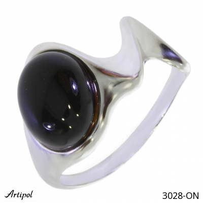 Bague 3028-ON en Onyx noir véritable