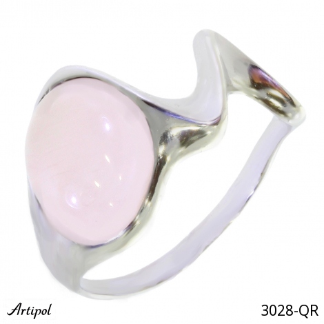 Ring 3028-QR with real Rose Quartz