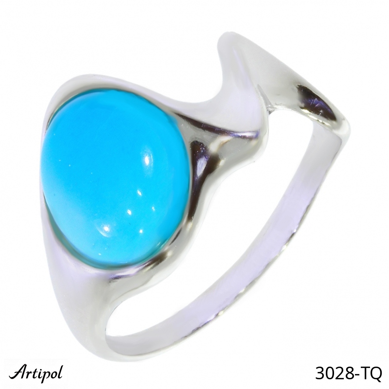 Bague 3028-TQ en Turquoise véritable