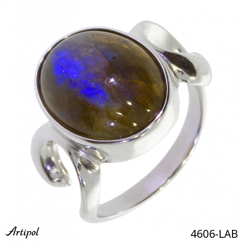 Ring 4606-LAB with real Labradorite