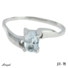 Ring J01-TB mit echter Blauem Topas