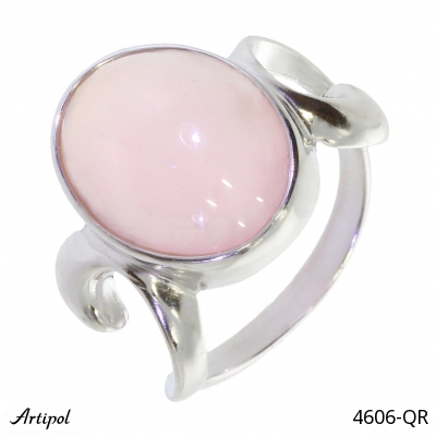 Ring 4606-QR with real Quartz rose