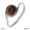 Ring 2208-OT with real Tiger Eye