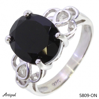 Ring 5809-ON with real Black Onyx