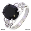 Ring 5809-ON with real Black onyx