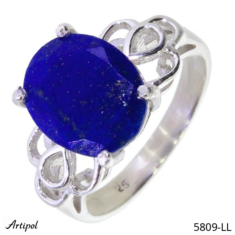 Ring 5809-LL with real Lapis-lazuli