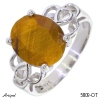Ring 5809-OT with real Tiger's eye