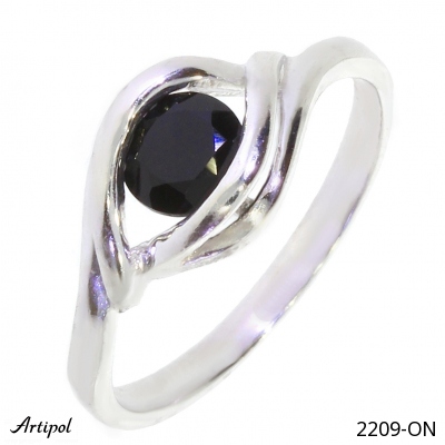 Bague 2209-ON en Onyx noir véritable