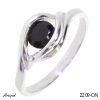 Ring 2209-ON with real Black Onyx