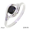 Ring 2209-ON with real Black onyx