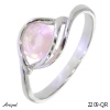 Ring 2209-QR mit echter Rosenquarz