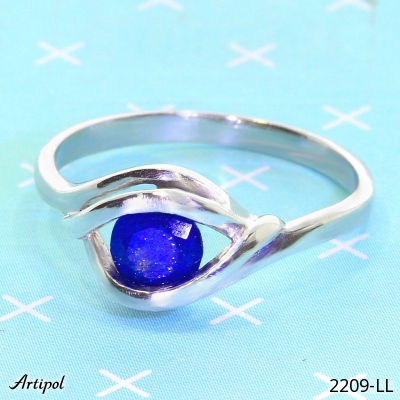 Ring 2209-LL with real Lapis lazuli
