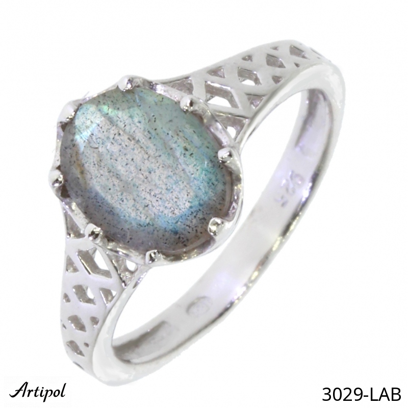 Bague 3029-LAB en Labradorite véritable