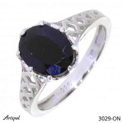 Bague 3029-ON en Onyx noir véritable