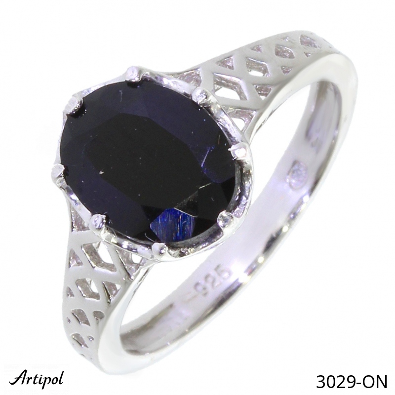 Ring 3029-ON with real Black onyx