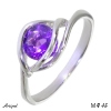 Ring M47-AF with real Amethyst faceted