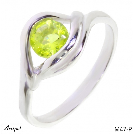 Ring M47-P with real Peridot