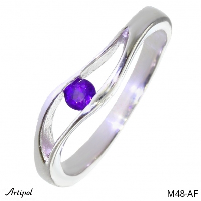 Ring M48-AF with real Amethyst
