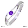 Ring M48-AF with real Amethyst faceted