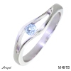 Ring M48-TB with real Blue topaz