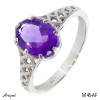 Ring M46-AF with real Amethyst