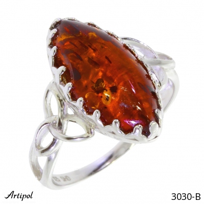 Ring 3030-B with real Amber