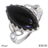 Ring 3030-ON mit echter Schwarzem Onyx