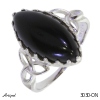 Ring 3030-ON with real Black onyx