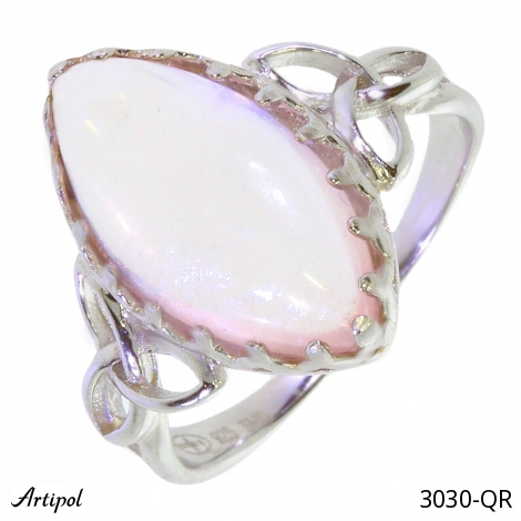 Bague 3030-QR en Quartz rose véritable