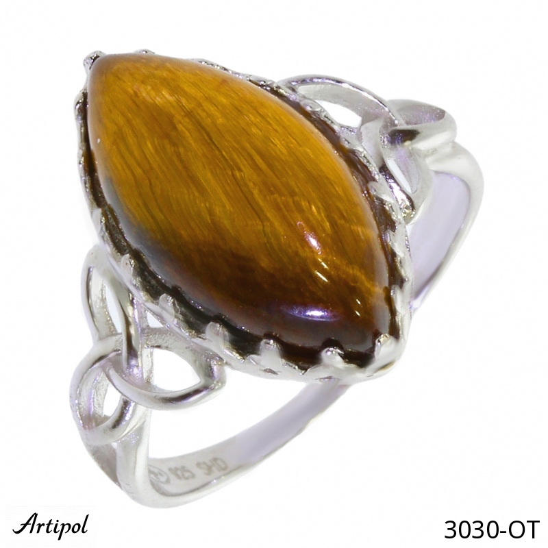 Ring 3030-OT with real Tiger's eye