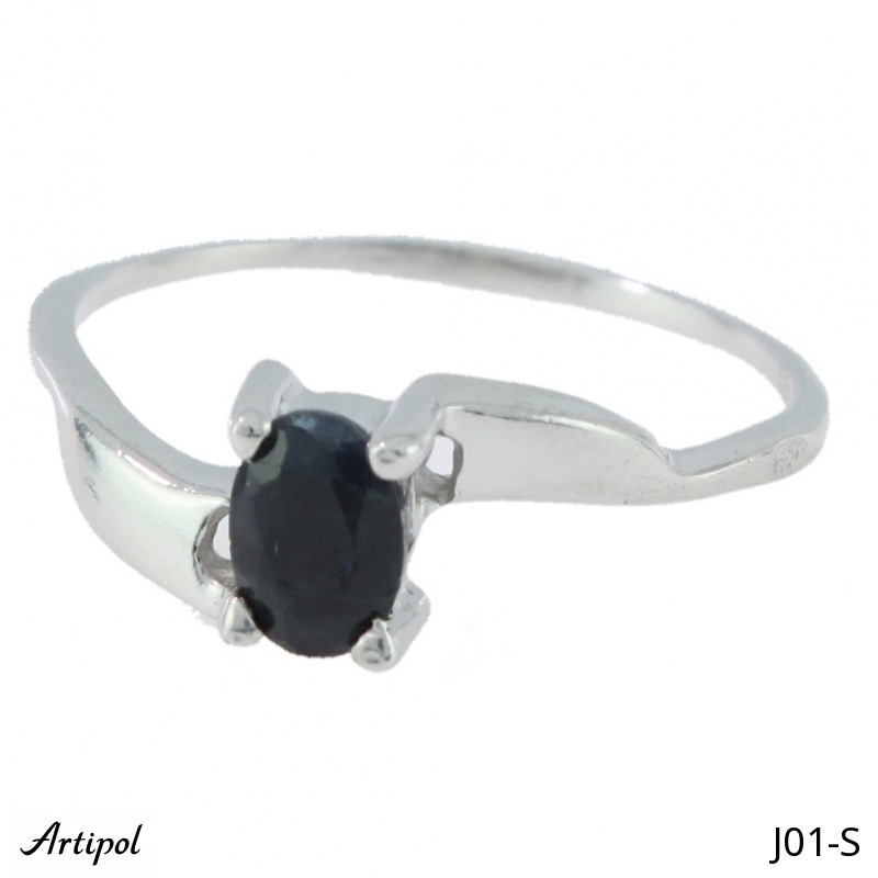 Ring J01-S mit echter Saphir