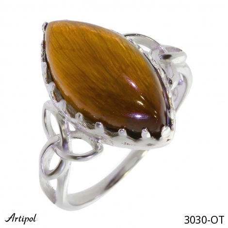 Bague 3030-OT en Oeil de tigre véritable