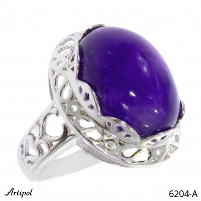 Ring 6204-A with real Amethyst