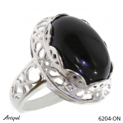 Ring 6204-ON with real Black Onyx