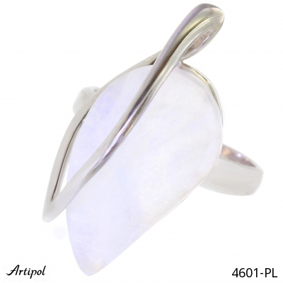 Ring 4601-PL with real Rainbow Moonstone